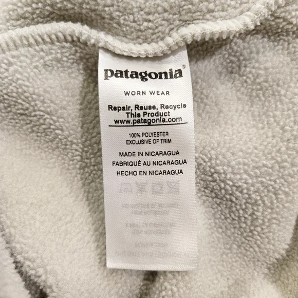 PATAGONIA Cream Lightweight Synchilla Snap-T Pullover Sweater - Picture 8 of 11